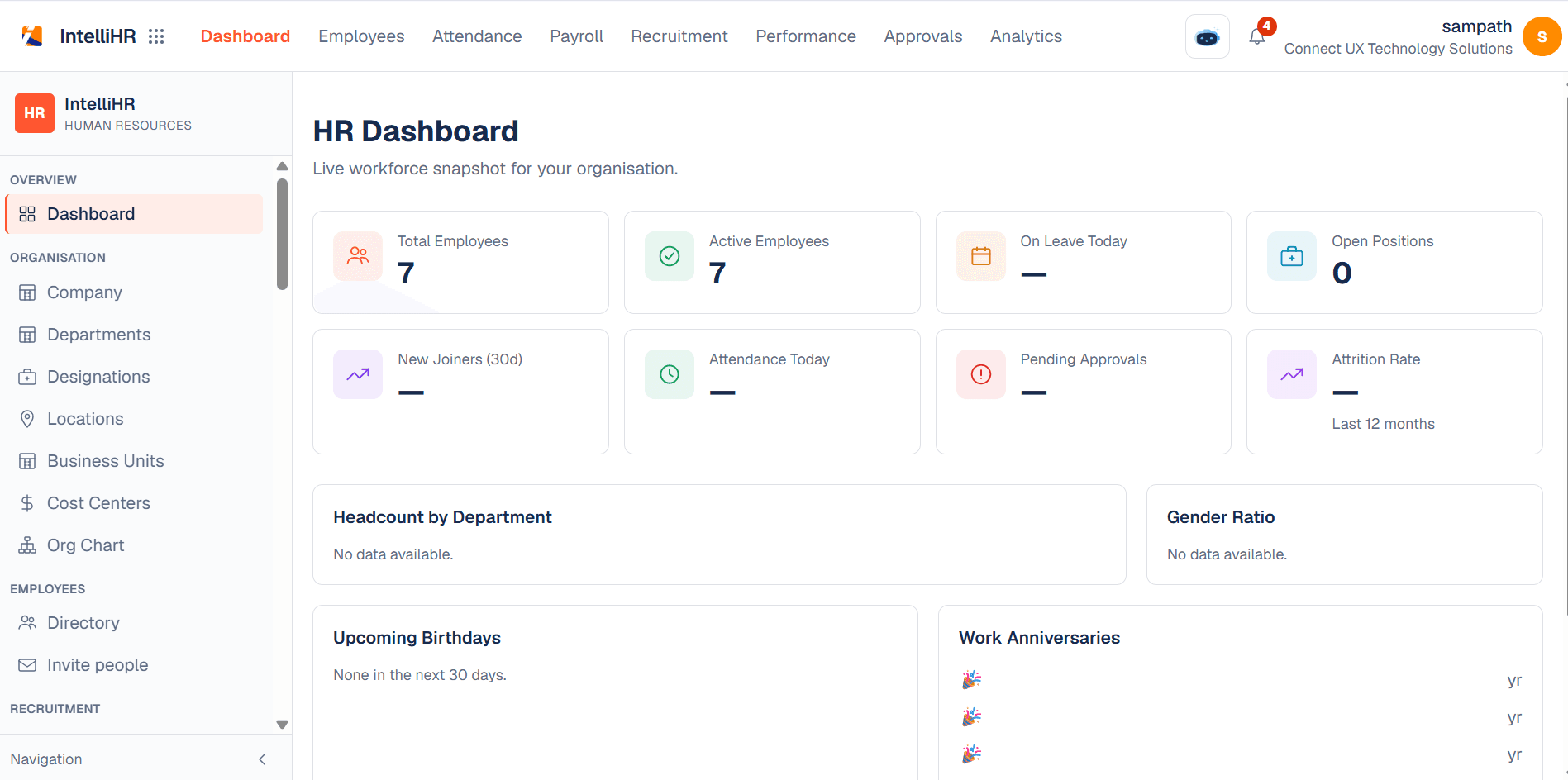 IntelliHR & Payroll product screenshot