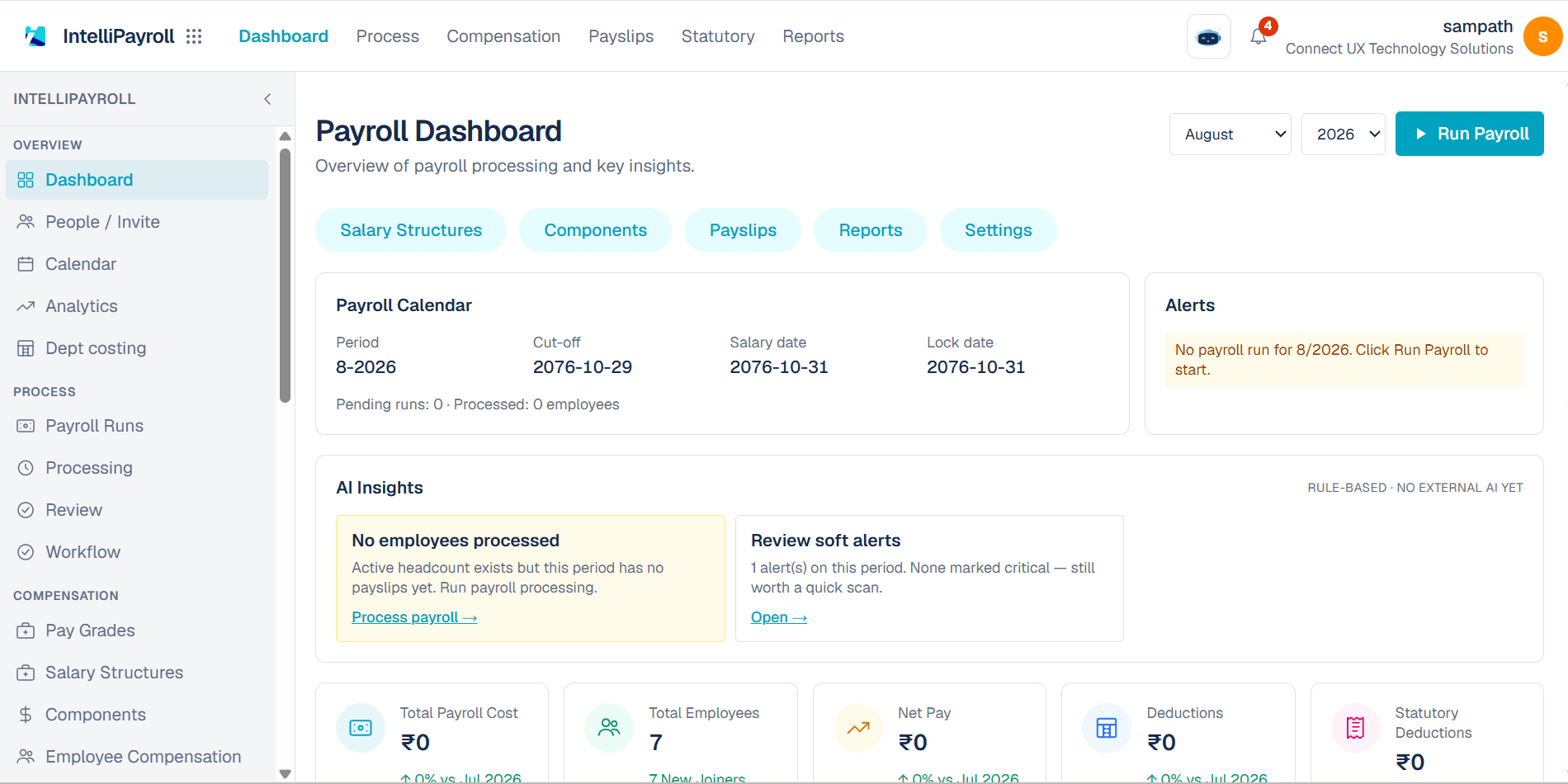 IntelliPayroll workforce payroll